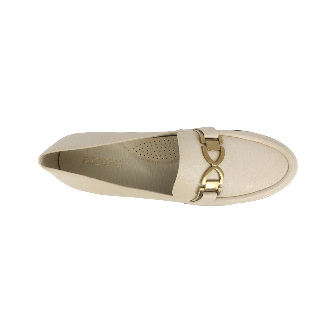 Mocasines Nestle color blanco para mujer