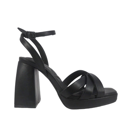 Sandalias de tacón Karma color negro