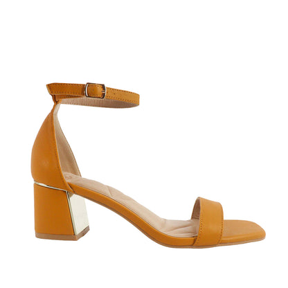 Sandalias de tacón Shayla color amarillo