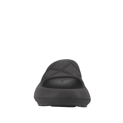 Sandalias flats Puffy color negro