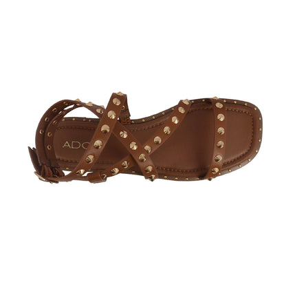 Sandalias flats Gia color tan