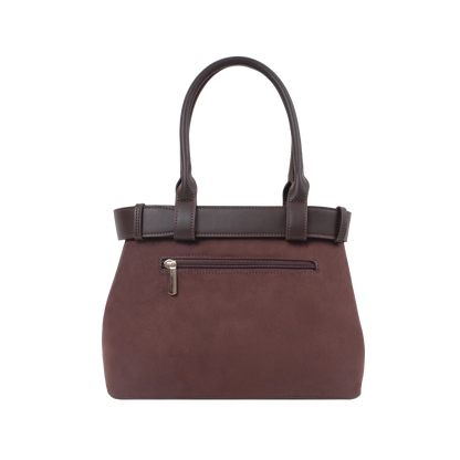 Cartera satchel Kaya para mujer color café