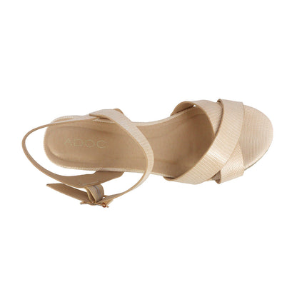Sandalias de cuña Topaz color blanco