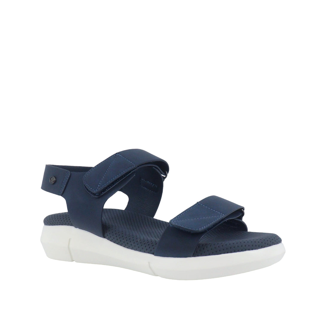 Sandalias de cuña Pame para mujer color navy