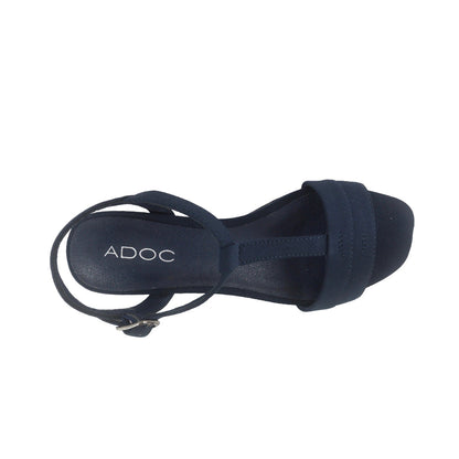 Sandalias de cuña Valeta color navy