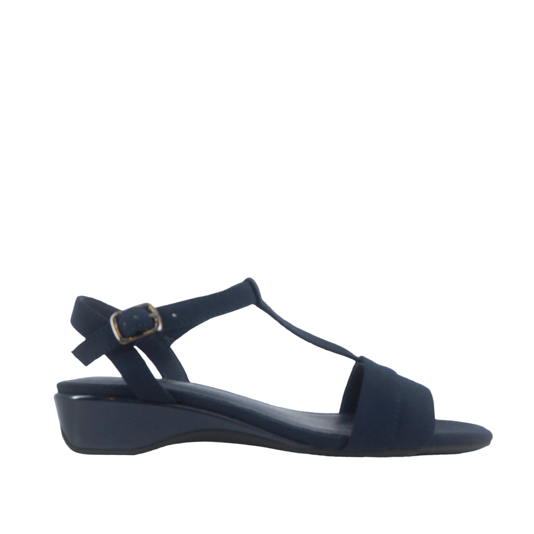Sandalias de cuña Valeta color navy