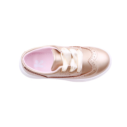 Sneakers Anya para niña color dorado