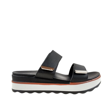Sandalias flats Gillian  negro