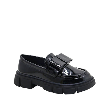 Mocasines Cassie para niña color negro