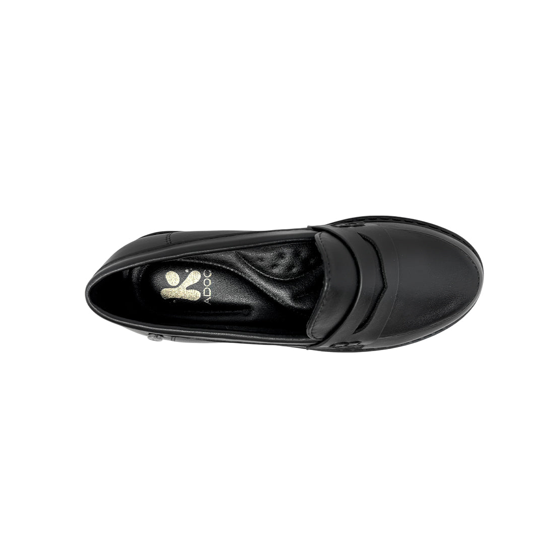 Mocasines Caddy para niña color negro