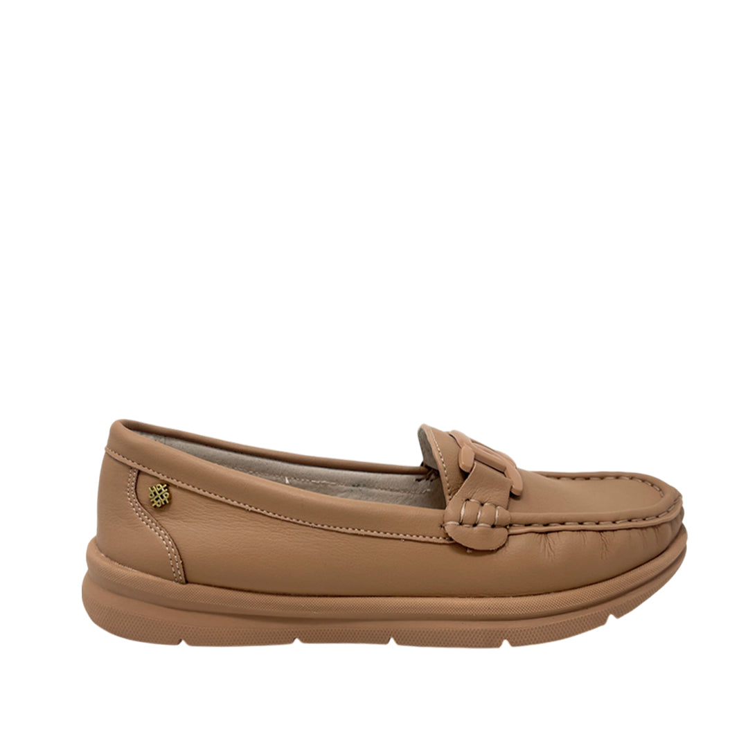 Mocasines Josephine para mujer color beige