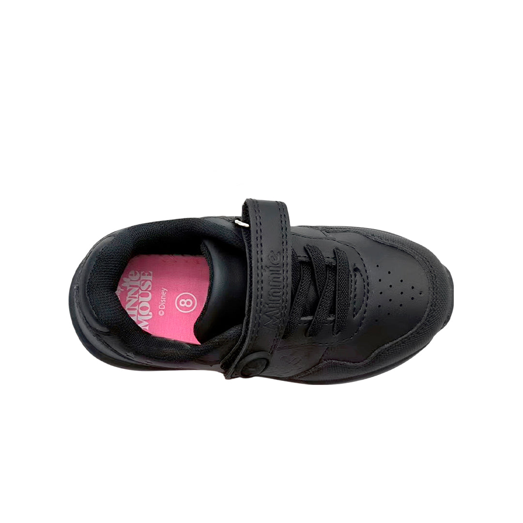 Tennis Minnie para niña color negro