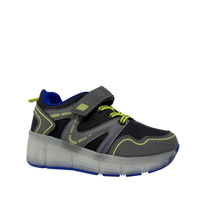 Sneakers con luces Valko para niño color negro