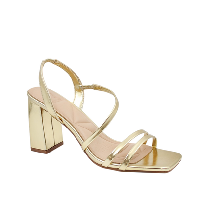 Sandalias de tacón Talisa para mujer color dorado