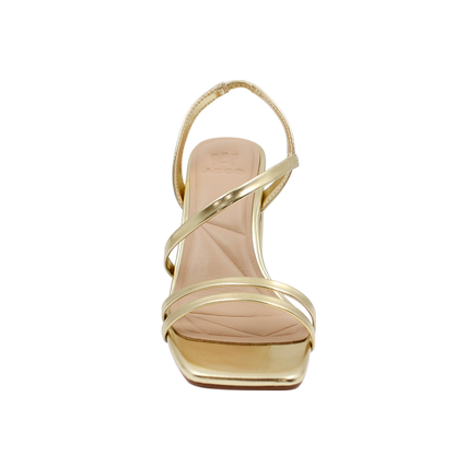 Sandalias de tacón Talisa para mujer color dorado