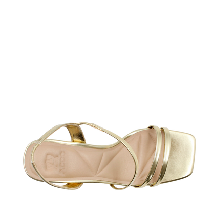 Sandalias de tacón Talisa para mujer color dorado