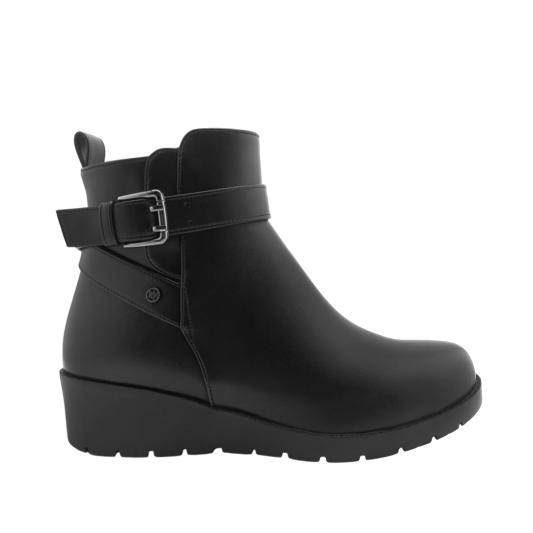 Botines de cuña Xamira para mujer color negro