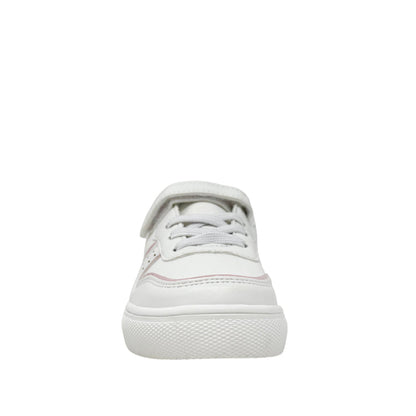 Tennis escolares Asha para infante color blanco y rosado