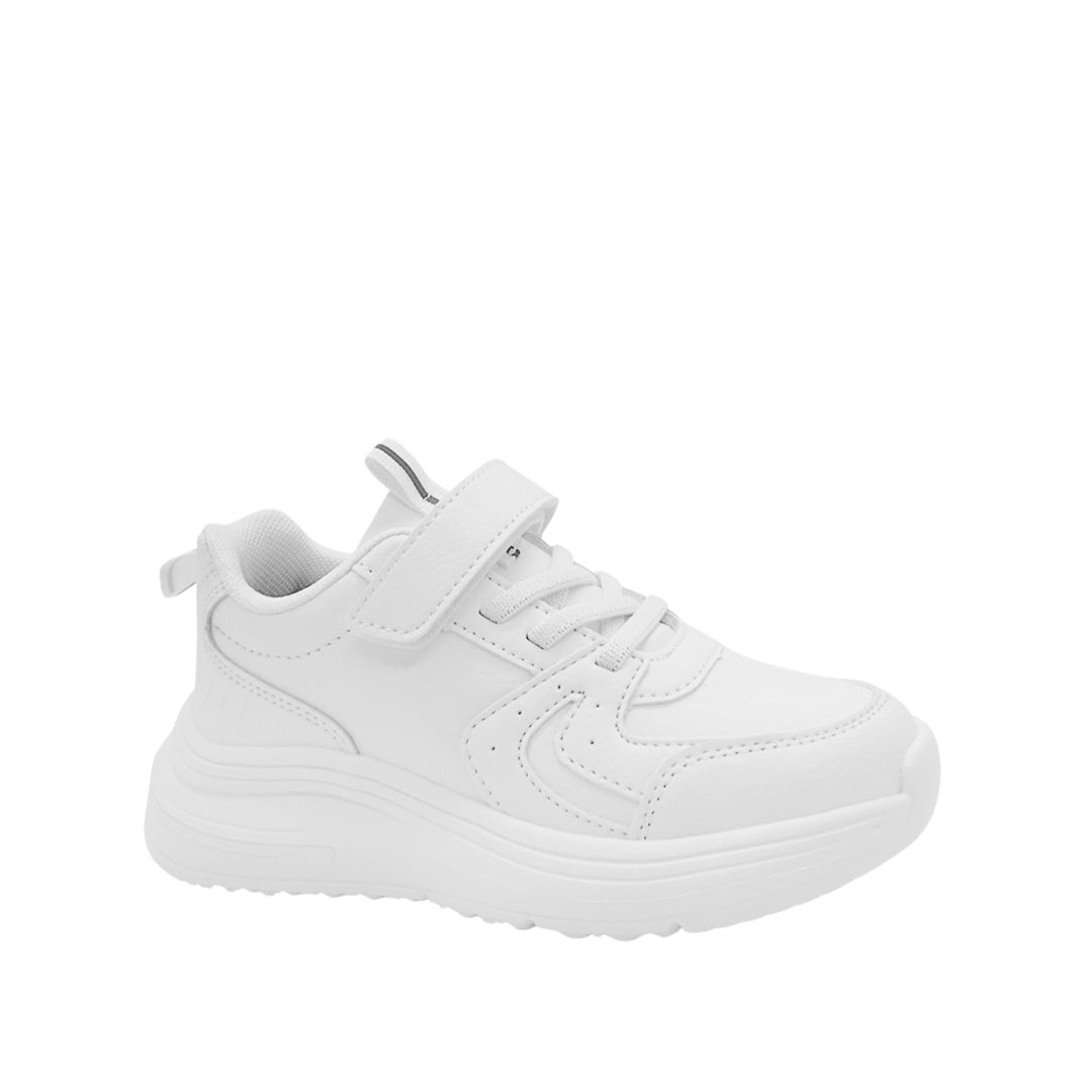 Tennis escolares Atto unisex color blanco