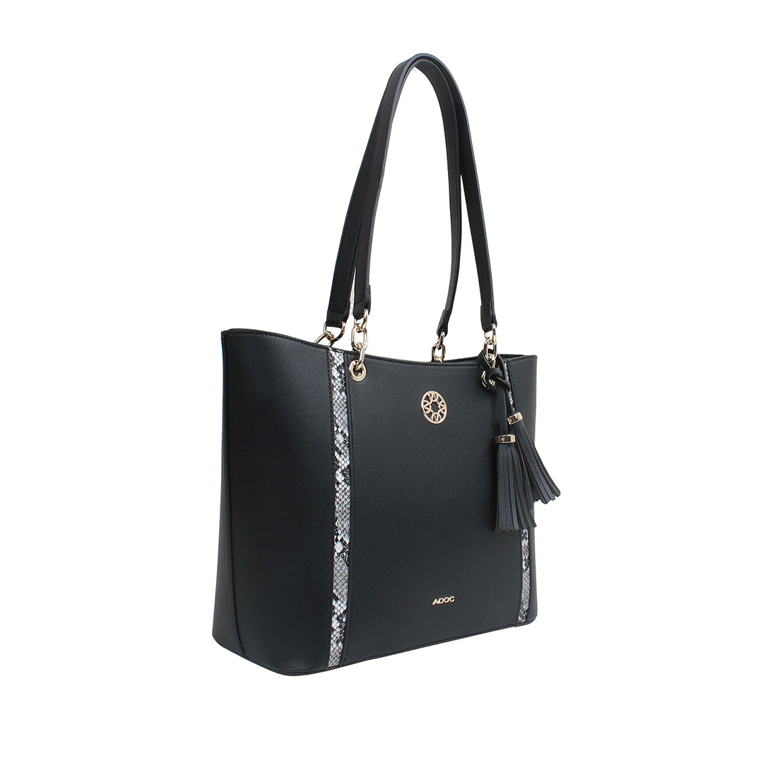 Cartera tote Milda para mujer color negro