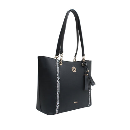 Cartera tote Milda para mujer color negro