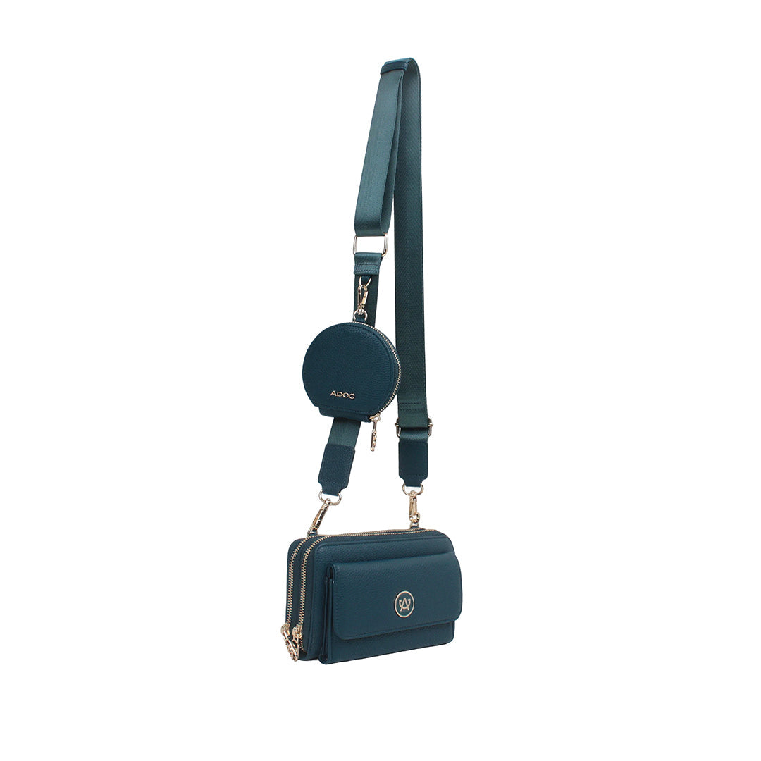 Cartera crossbody Samie para mujer color azul