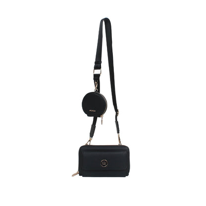 Cartera crossbody Samie para mujer color negro