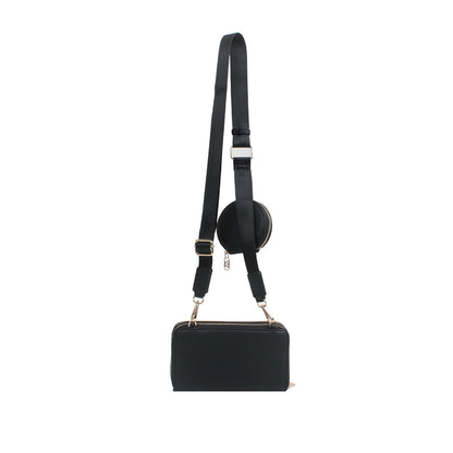 Cartera crossbody Samie para mujer color negro
