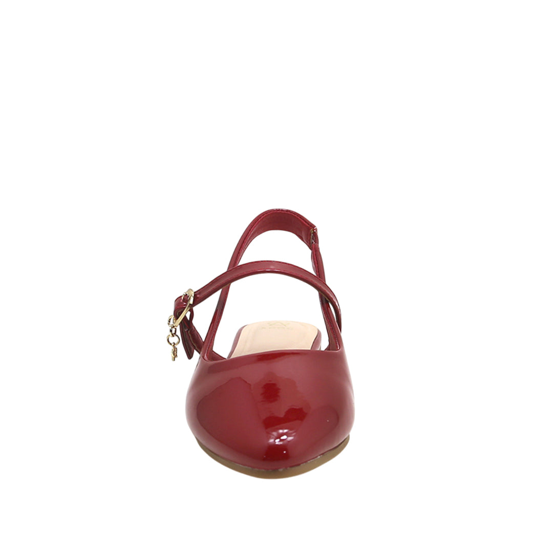 Ballerinas slingback Amy para niña color rojo