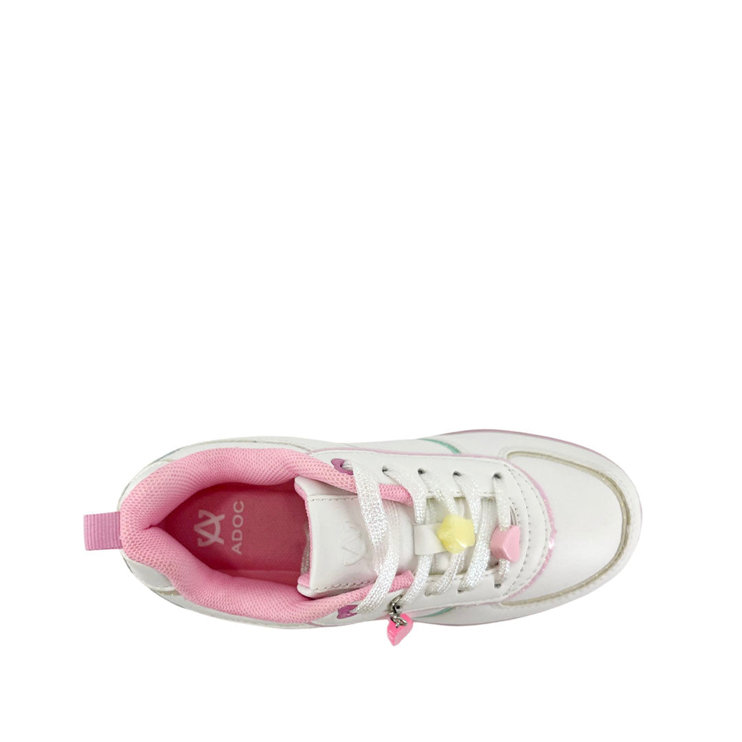 Sneakers con luces Berryboo para niña color blanco