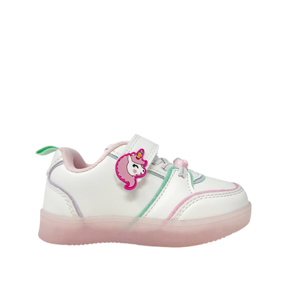 Sneakers con luces Faylith para infante color blanco