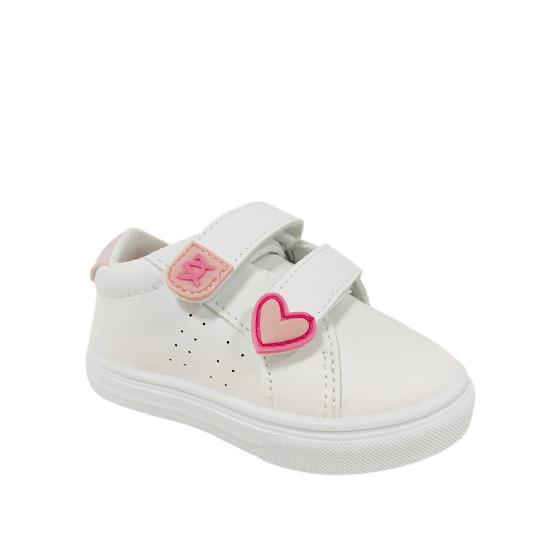 Sneakers Heart para infante color blanco