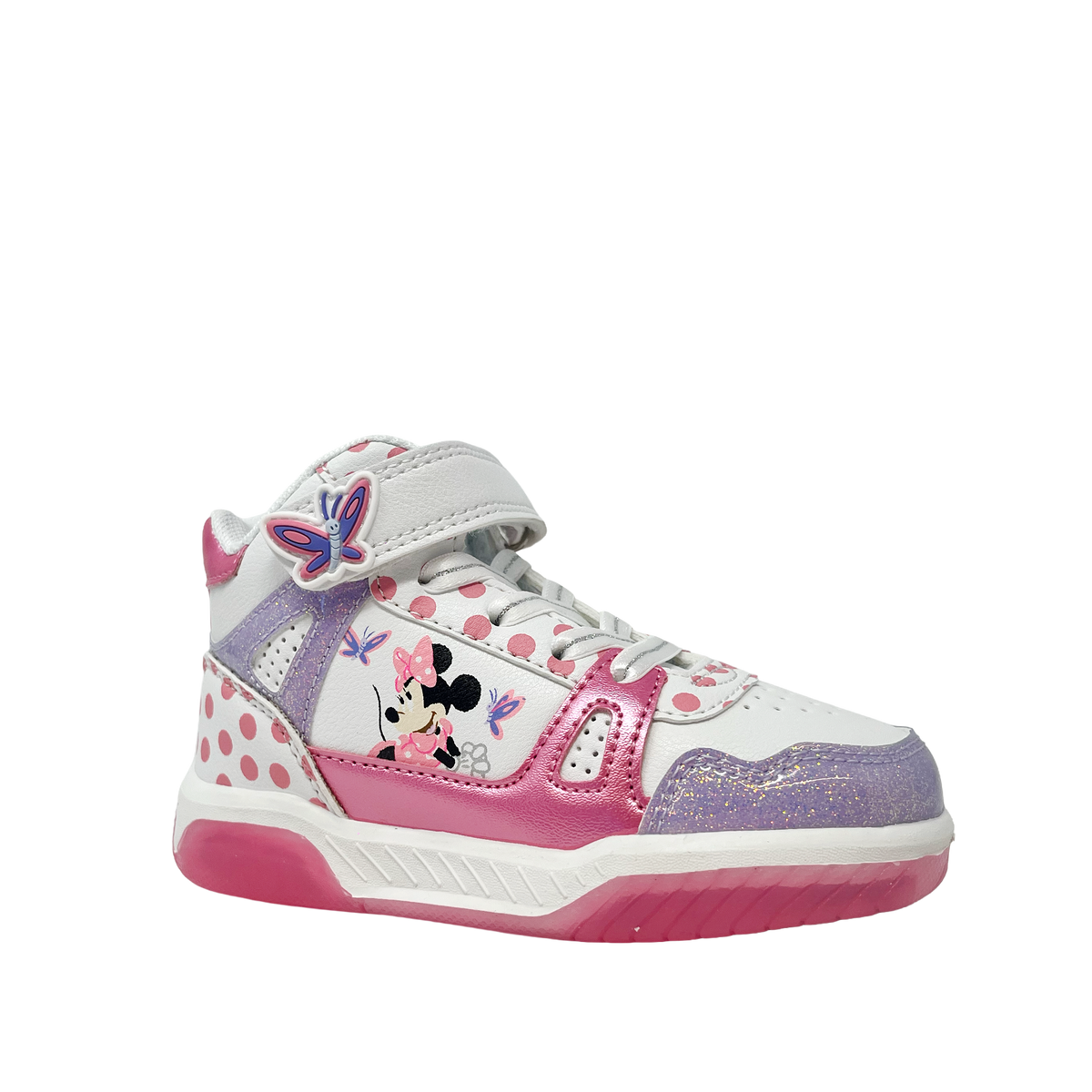 Sneakers Minnie para niña color rosado