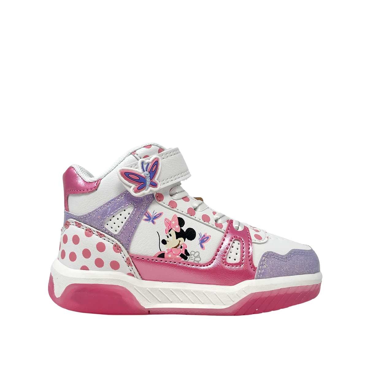 Sneakers Minnie para niña color rosado