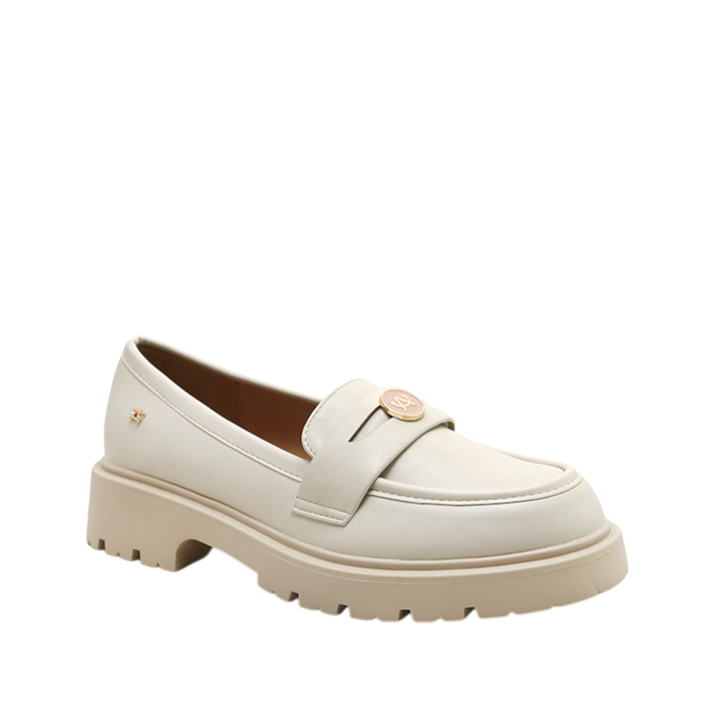 Mocasines Bennett para mujer color hueso