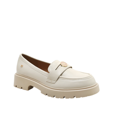 Mocasines Bennett para mujer color hueso