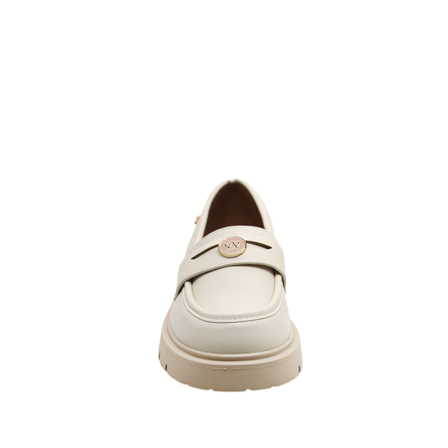 Mocasines Bennett para mujer color hueso