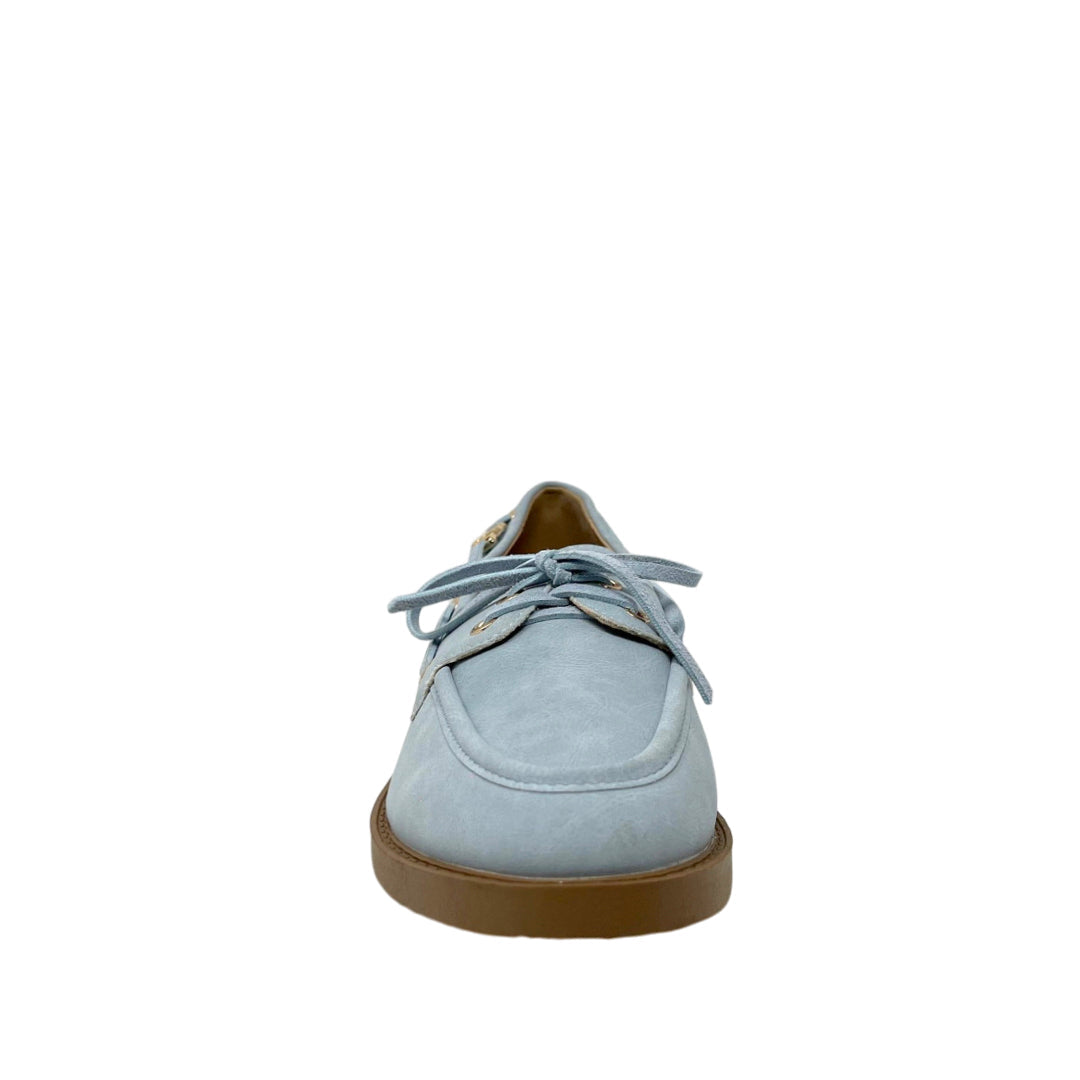 Mocasines Fred para mujer color celeste