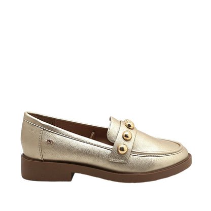 Mocasines Ispani para mujer color dorado