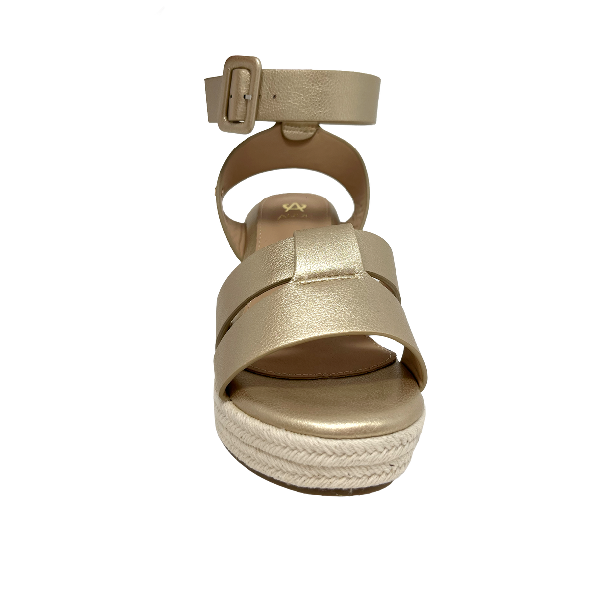 Sandalias de cuña Casey para mujer color dorado