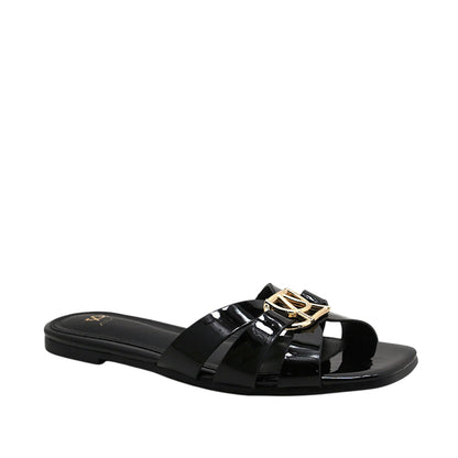 Sandalias slip on Dari para mujer color negro