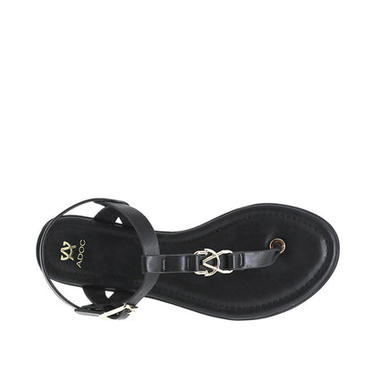 Sandalias flats Alice para mujer color negro