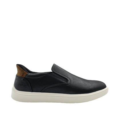 Sneakers casuales slip on Luca para hombre color negro