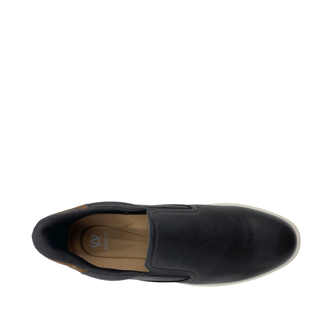 Sneakers casuales slip on Luca para hombre color negro