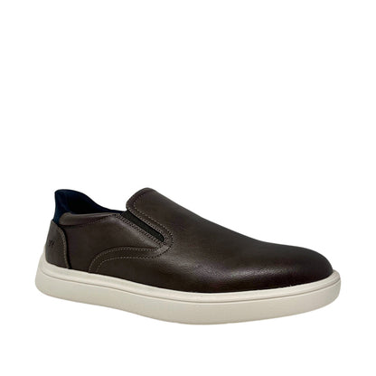 Sneakers casuales slip on Luca para hombre color café