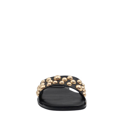 Sandalias flats Gia para mujer color negro