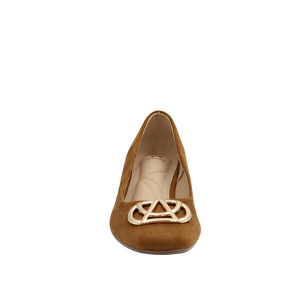 Tacones Figari para mujer color camel