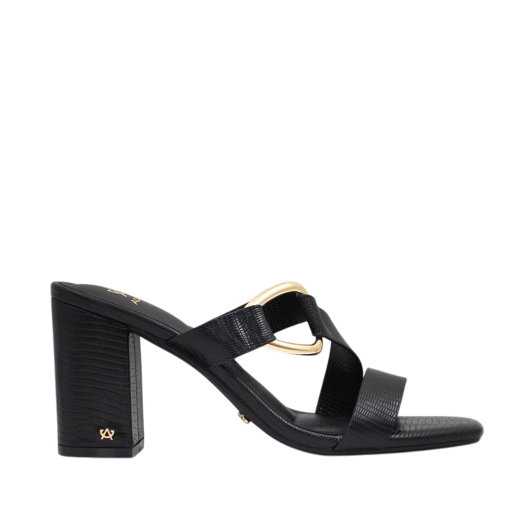 Sandalias de tacón Lorna para mujer color negro