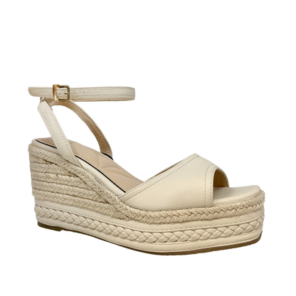 Sandalias Carmina para mujer color hueso