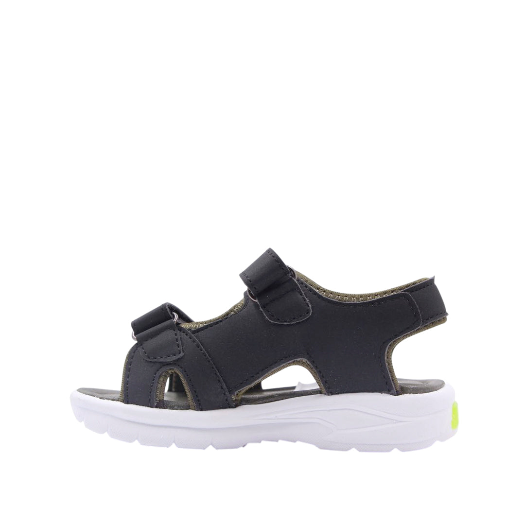 Sandalias con luces Futbol para infante color negro